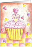 Valentine Cupcake card