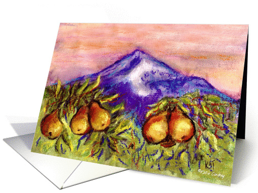 Mountain Pear card (159711)