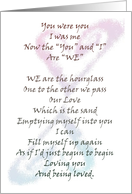 Hourglass Anniversary Love card