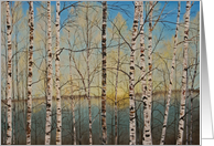 Winter Birches card