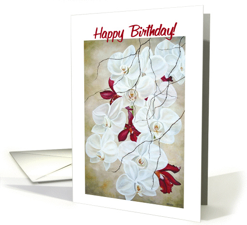 String of Orchids card (189687)
