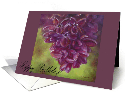 Lilac Birthday card (428231)