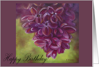 Lilac Birthday card
