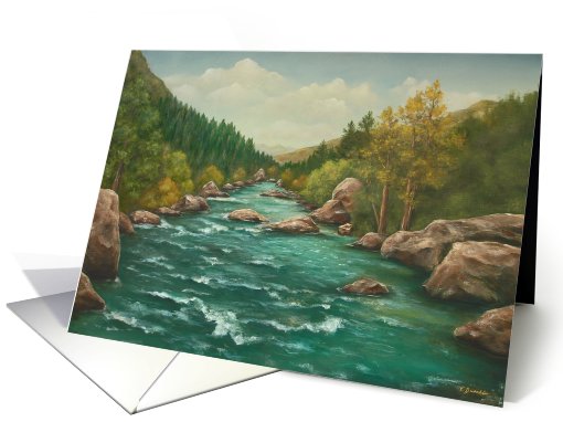 mountain stream card (545270)