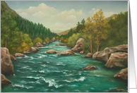mountain stream card