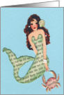 Mermaid And Crab card
