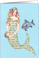 Mermaid And Crab card
