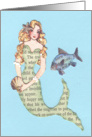 Mermaid And Crab card