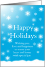 Snowy Happy Holidays cards