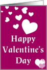 Valentine’s Day Scatter Hearts Card