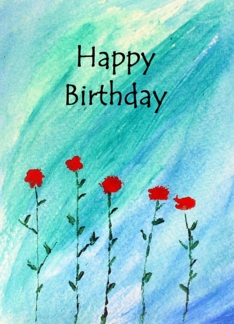 Birthday -Watercolor...