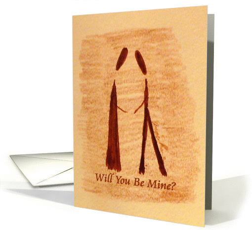 Will You Be Mine - Words Inside card (184123)