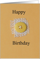 Happy Birthday -Button card