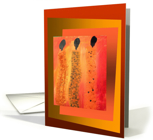 Candle Stick Women - Blank Art card (207039)