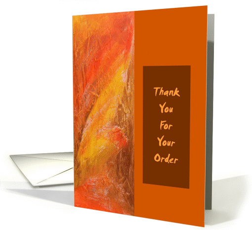 Thank You For Your Order - Abstract card (216947)