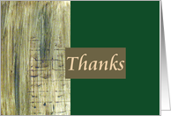 Thanks- Green - Blank card