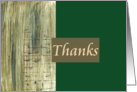 Thanks- Green - Blank card