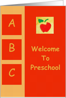 Welcome To Preschool...