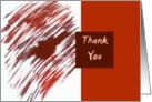 Thank You - Abstract - Blank card