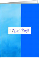 It’s A Boy - Blue Baby Announcement card