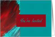 Invitation - For An Art Show card