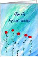 For A Special Teacher - Birthday card