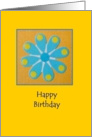 Happy Birthday - Flower card