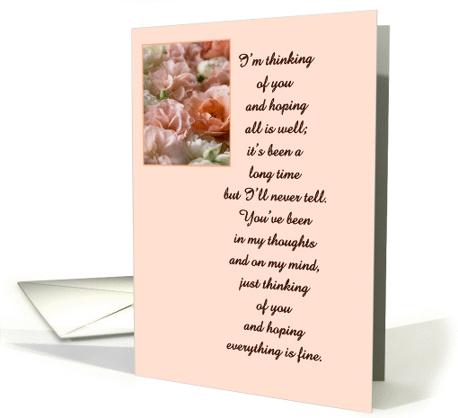 Thinking Of You - Flowers card (325661)