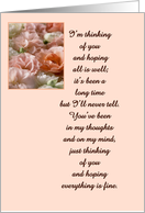 Thinking Of You - Flowers card