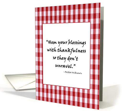 Be Thankful For Blessings Quote card (327442)