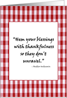 Be Thankful For...