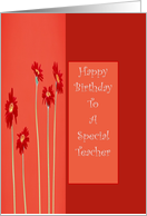 Happy Birthday - Teacher card