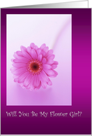 Be My Flower Girl - Purple Flower card