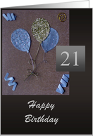 Happy 21st Birthday - For Him card