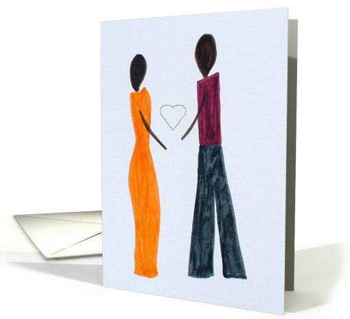 Love Couple - Ethnic - Blank card (350370)