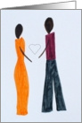 Love Couple - Ethnic - Blank card