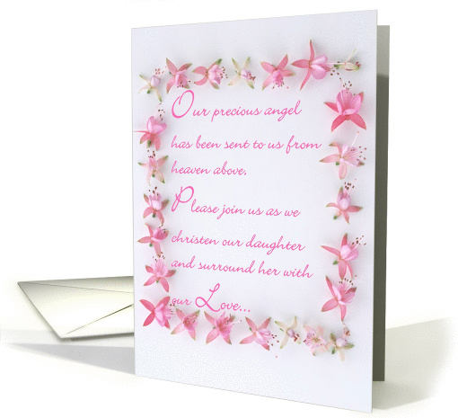 Christening Invitation - Girl card (370721)