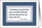 Birthday Quote Card - General card