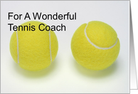 Thank You - For Tennis Coach card