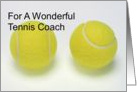 Thank You - For Tennis Coach card