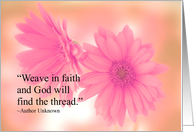 Weave In Faith - Blank Note Card