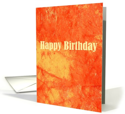 Happy Birthday - Blank Inside card (490357)