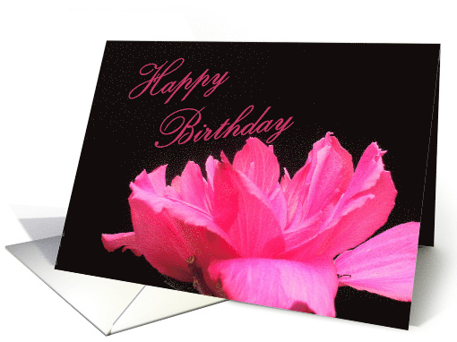 Happy Birthday Flower- Blank Inside card (510765)