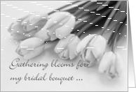 Bridesmaid Invitation - Tulips card