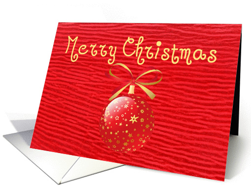 Merry Christmas - Ornament card (533103)