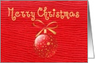 Merry Christmas - Ornament card