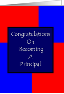 Congratulations- On Becoming A Principal card