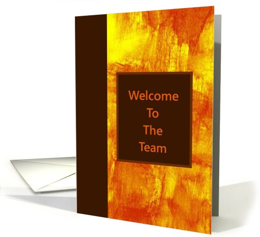 Welcome To The Team - Business card (598651)