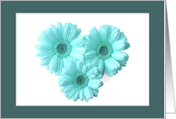 Thank You - For Caregiver, blue daisies card