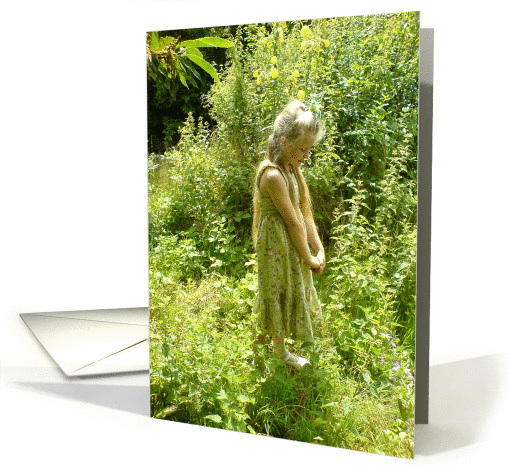garden girl card (162069)